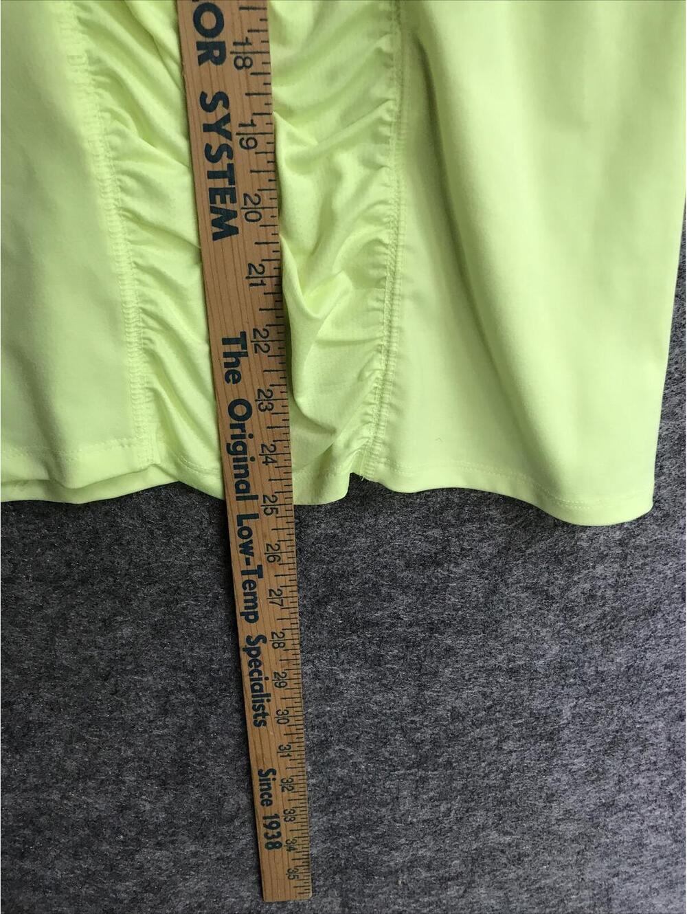 Old Navy Top Active Fit Women Size L Green Mesh Short Sleeves Summer Gym - Picture 6 of 7